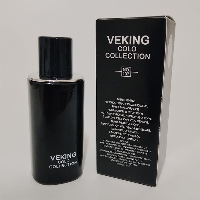 عطر جیبی مردانه ویکینگ مدل 107 با رایحه گرم حجم 25 میلیلیتر
