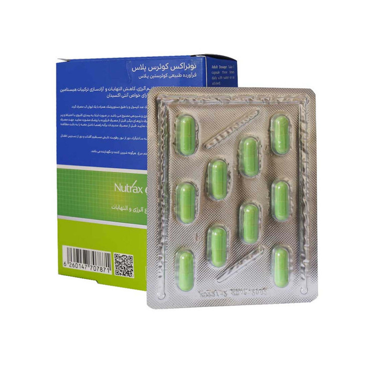 کپسول کوئرس پلاس نوتراکس بسته 30 عددی