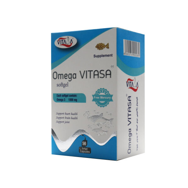کپسول امگا 3 1000 میلی گرم ویتاسا بسته 50 عددی